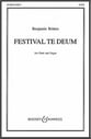 Festival Te Deum SATB choral sheet music cover